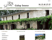 Tablet Screenshot of galopimmo.net